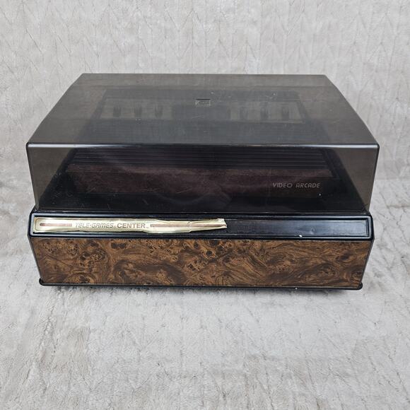 Vintage Tele Games Gaming System 13 Games 3 Controller Style Case Atari Untested - Picture 1 of 16